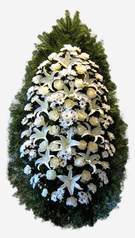 Венки из живых цветов Вінки похоронні