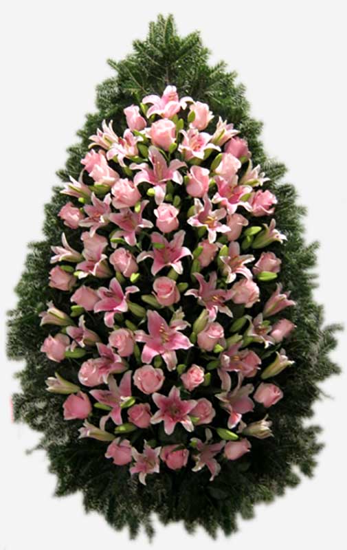 Венки из живых цветов Вінки похоронні