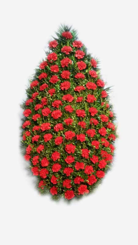 Венки из живых цветов