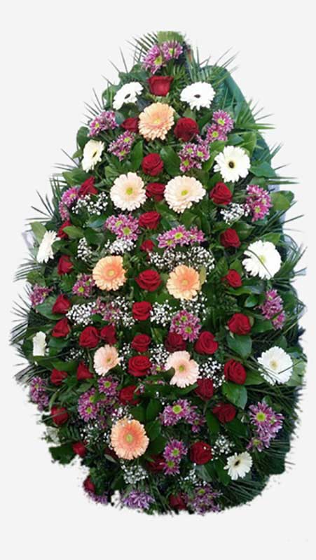 Венки из живых цветов