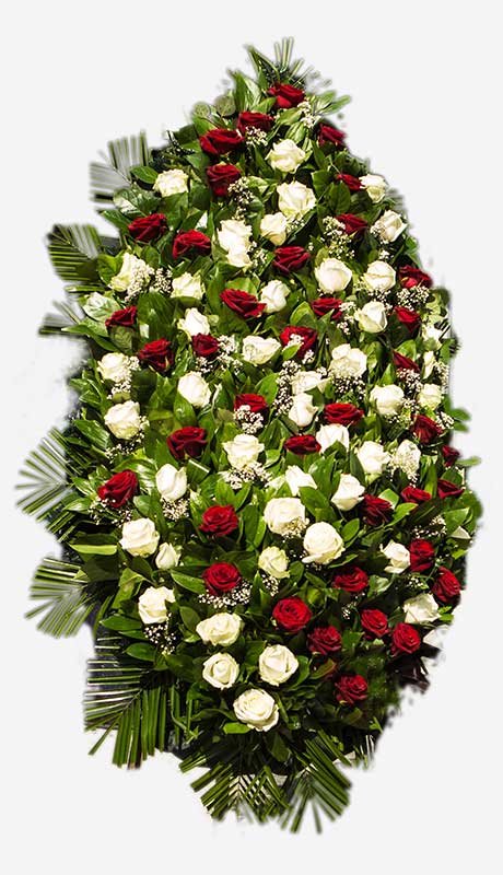 Венки из живых цветов