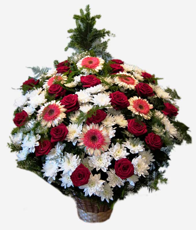 Венки из живых цветов